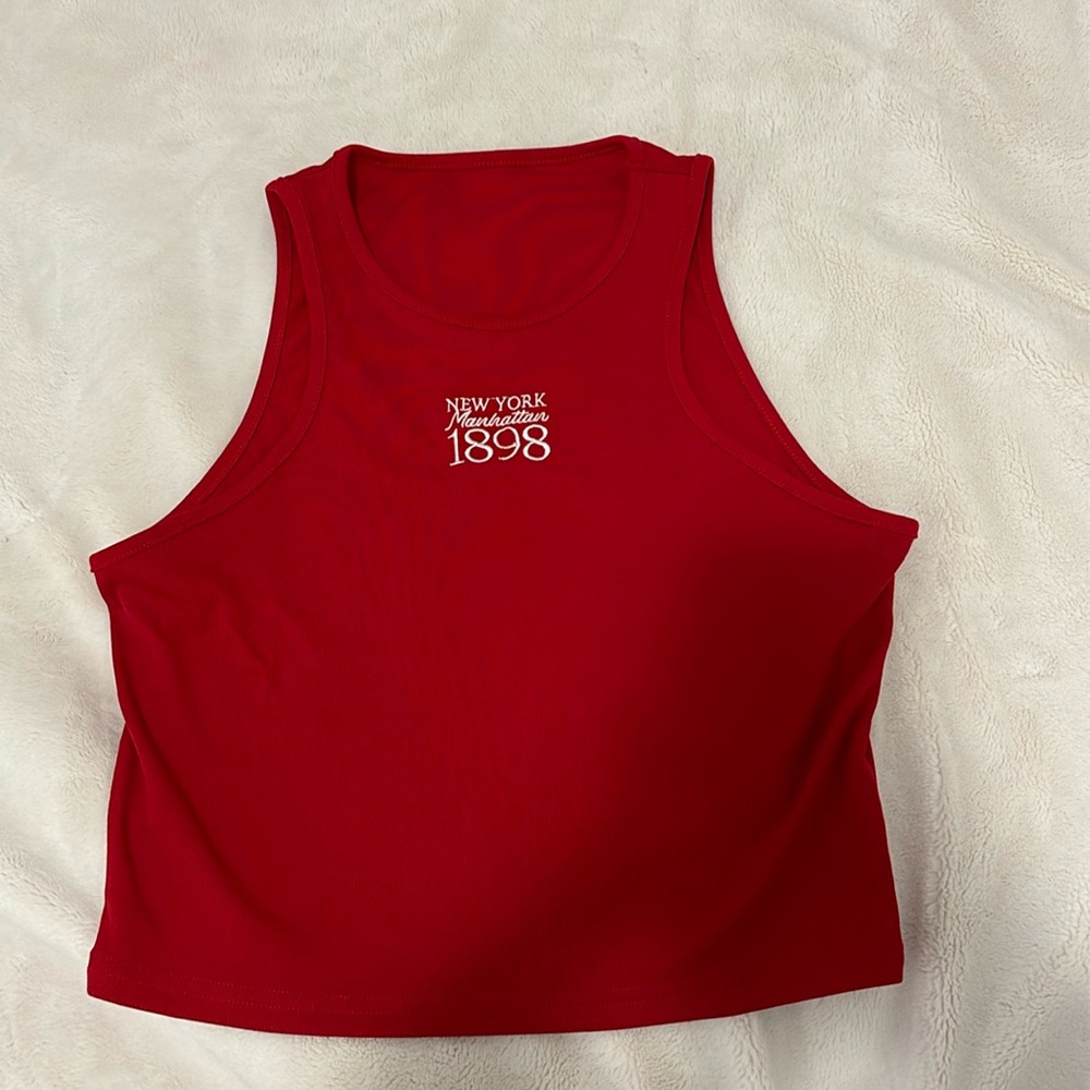 Red new york manhattan shirt